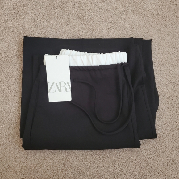 Zara * COMBO BOXER PANTS in Black Size S - Picture 14 of 14